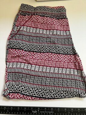 Lane Bryant Cacique Red and Black Pajama Bottoms W 3X